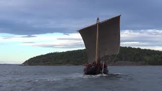 Saga Oseberg kuvender Viking ship replica Saga Oseberg wearing [upl. by Eanaj]