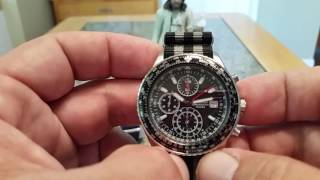 Seiko SND253P1The Reduced Flighty  7T92 Chronograph [upl. by Rhines127]