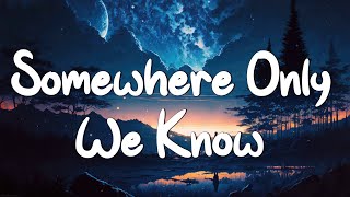 Keane  Somewhere Only We Know Lyrics [upl. by Meredi381]