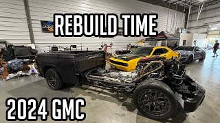 Rebuilding my totaled 2024 twin turbo GMC Truck [upl. by Latashia346]