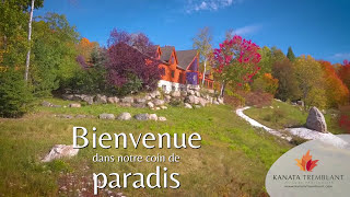 La visite aérienne du luxueux domaine de Kanata Tremblant situé à 30 minutes de Mont Tremblant [upl. by Hyatt]