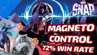 INSANE 72 Winrate Magneto Control  Marvel SNAP Gameplay amp Deck Highlight [upl. by Namso]