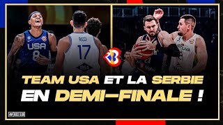 Team USA et la Serbie qualifiés en demi  Coupe du Monde FIBA 2023 [upl. by Asina]