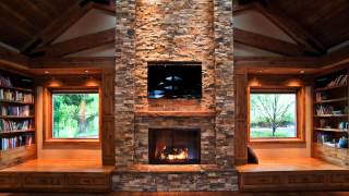 Cozy Cabin Ambience  Rain Sounds Fireplace Crackling Sleep White Noise Relaxation [upl. by Edas]