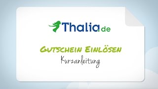 Thalia Gutschein einlösen  Schritt für SchrittAnleitung [upl. by Meagher]