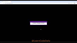 Changing Content by Hovering On Button Using HTML amp CSS with LearnCodeDailytutorial video [upl. by Earlene]