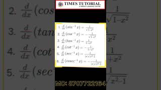 differentiation all formulas maths mostimportant viralvideo shorts trending [upl. by Zetrac]