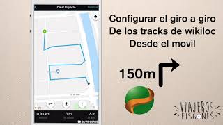 Configurar desde el móvil el aviso de giro a giro en tracks de Wikiloc para GPS Garmin [upl. by Emirej28]