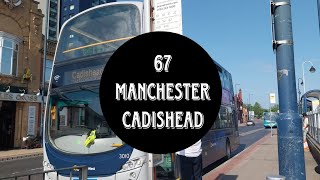 Full route 67 Manchester to Cadishead Gnw [upl. by Dranel]