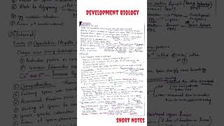 Developmental biology CSIR NET  Complete Short Notes  Developmental biology bsc 3rd year [upl. by Huntington]