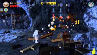 Lego The Hobbit Lvl 6 Over Hill and Under Hill  FREE PLAY All Minikits Treasures amp Design  HTG [upl. by Lucky866]