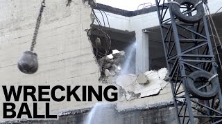 Wrecking ball Demolition begins on Parmatown Macys [upl. by Nairde]