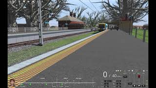 Trainz Metro XTrapolis Departing Burwood Station from Alamein to Camberwell [upl. by Lotus]