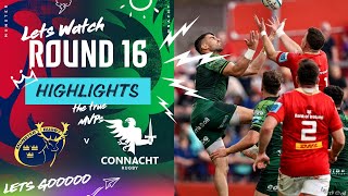 Munster v Connacht  Instant Highlights  Round 16  URC 202324 [upl. by Hennie]