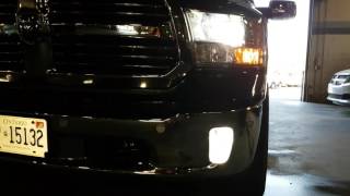 2016 DODGE RAM 1500 LED CONVERSION HEADLIGHT N FOGS NO FLICKERING OR ERROR CODES [upl. by Airdnahs8]