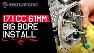 INSTALLING A 171CC 61MM BIG BORE ON YOUR GY6 W TORQUE SPECS [upl. by Tindall]