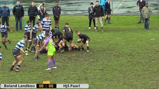 Boland Landbou vs HJS Paarl o15A Rugby  20240727 [upl. by Reste]