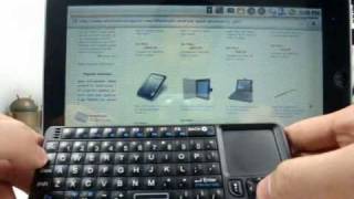 Wireless Rii Mini Keyboard with Touchpad  FlyTouch2 ZT180 EPad [upl. by Eittel]