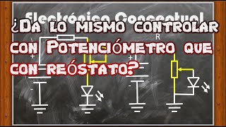 Como controlar un led con Potenciómetro y Reóstato [upl. by Ayamat]