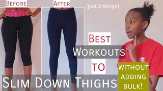 Best Workouts to Slim Legs and NOT ADD Muscle [upl. by Nnitsuj]