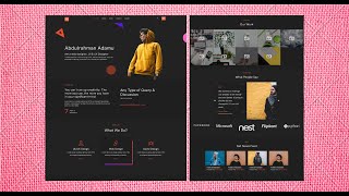 How to create a Responsive Portfolio Website Part 3 HTML and CSS Tutorial [upl. by Yslehc]