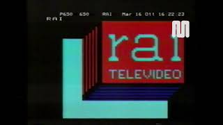 1984 Rai Rete2 Promo TeleVideo [upl. by Esalb384]