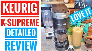 DETAILED REVIEW Keurig KSupreme KCup Coffee Maker How To Make ICED Coffee [upl. by Hailat]