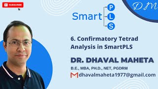 6 Confirmatory Tetrad Analysis in SmartPLS  Dr Dhaval Maheta [upl. by Reisfield]