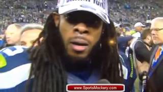 Richard Sherman SCREAMS at Crabtree  quotIm the Best in the Gamequot [upl. by Enair]