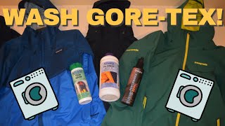 How to wash a GORETEX jacket or any other waterproof jacket [upl. by Nahtnanhoj708]