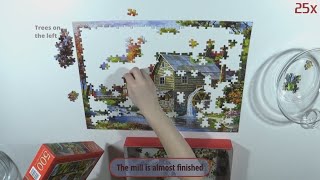 Tips to solve Castorland  Old Sutters Mill 500 pieces jigsaw puzzle [upl. by Nosyaj498]