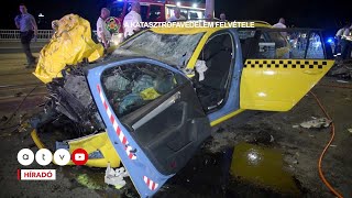 Lopott taxival okozott halálos balesetet egy drogos férfi az Árpád hídon [upl. by Harbison]