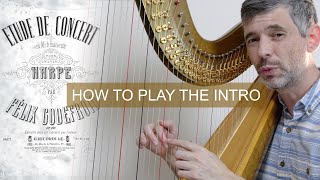 How to play the introduction to Godefroids quotEtude de Concertquot  Harp Tuesday ep 262 [upl. by Agustin]