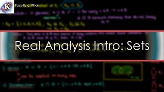 Real Analysis Introduction Sets and Set Operations [upl. by Evol]