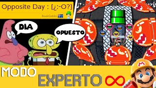 EL DÍA OPUESTO FUE HORRIBLE 🙃  EXPERTO INFINITO NO SKIP  SMM2  ZetaSSJ [upl. by Houlberg]