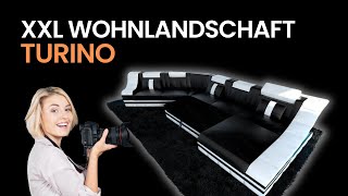 Sofa Dreams Wohnlandschaft Sofa Couch Turino XXL Stoff Webstoff I In vielen Farben erhältlich [upl. by Ynnohj499]