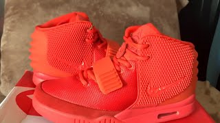 Nike Air Yeezy 2 Red October Replica Review [upl. by Lucrece]