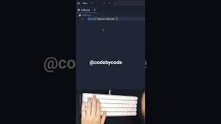 ASMR Programming  How to Hello World with Python  No Talking asmr asmrcode asmrprogramming [upl. by Alcinia]