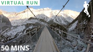 Virtual Running Videos For Treadmill With Music  Virtual Run Mountain [upl. by Assena128]