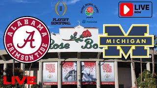 Michigan vs Alabama Live Stream  2024 CFP Semifinal  2024 NCAAF College Football Rose Bowl Game [upl. by Bertsche999]