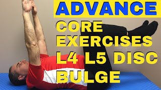 4 ADVANCE Core Strengthening Exercises  L4 L5 Disc Bulge Exercises  Dr Walter Salubro [upl. by Eizzil374]