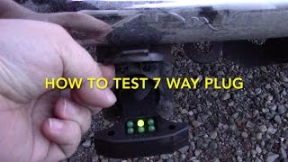 How To Test 7 Way Trailer RV electrical Plug [upl. by Dorin]