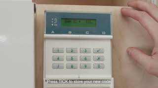 How to change Scantronic 9651 alarm code [upl. by Siraj]