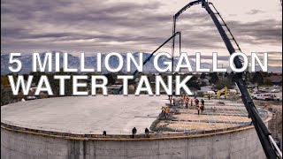 5 Million Gallon Water Tank In Kearns Utah [upl. by Kraul]