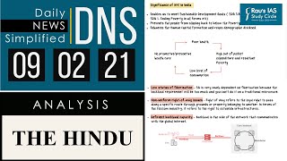 THE HINDU Analysis 09 FEBRUARY 2021 Daily News Analysis for UPSC – DNS [upl. by Atiuqin]