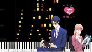 Wotaku ni Koi wa Muzukashii OP  Fiction Synthesia [upl. by Houser]