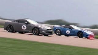 2000hp Corvette vs GTR [upl. by Oletta]