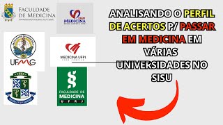 ANALISANDO O PERFIL DE ACERTOS PARA PASSAR EM MEDICINA EM VÁRIAS UNIVERSIDADES [upl. by Ordisi]