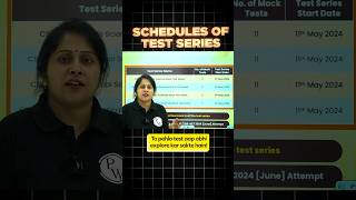 CSIR NET Test Series 2024  CSIR NET All India Schedule Released PW Shorts [upl. by Milinda]