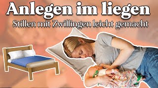 Das Anlegen in der liegenden Stillposition – So klappt es am besten  StillTutorial  hallohebamme [upl. by Sikko100]